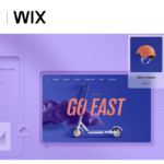 A store website is shown featuring WIX eCommerce.